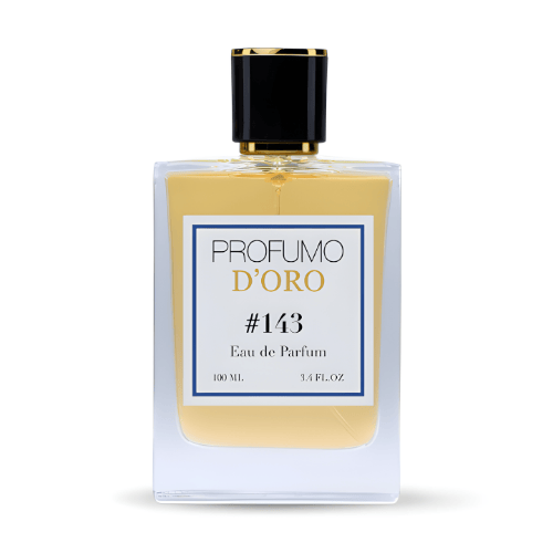 Profumo Doro 143 – stilvoller Flakon, Hauptansicht des pudrig-eleganten Eau de Parfum